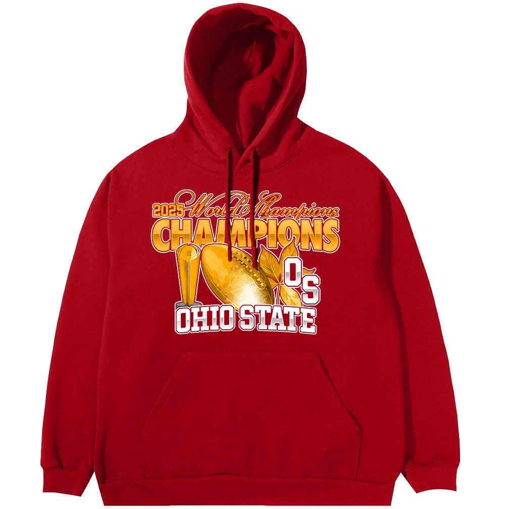 Ohio State Football 2025 Champions Gold Hoodie