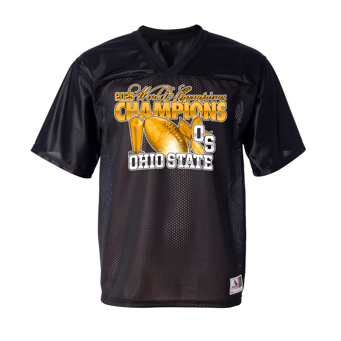 Ohio State Football 2025 Champions Gold Mesh Jersey