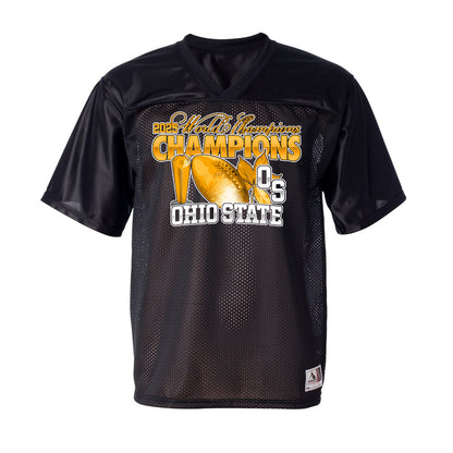 Ohio State Football 2025 Champions Gold Mesh Jersey