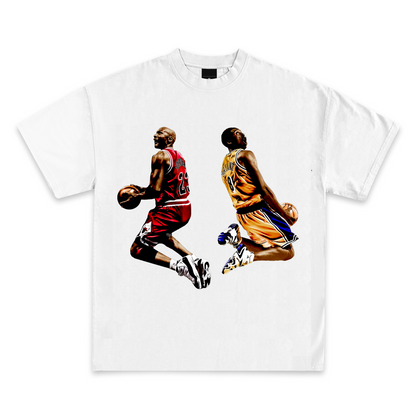 Michael Jordan vs. Kobe Bryant Graphic T-Shirt