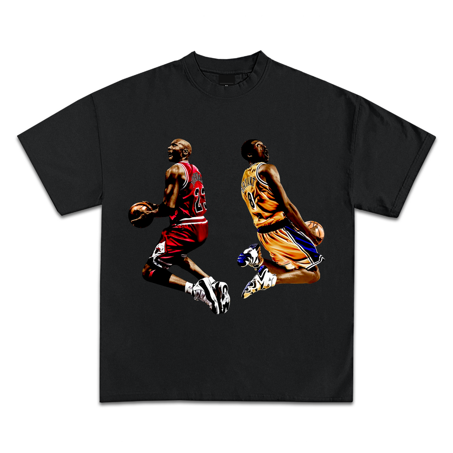 Michael Jordan vs. Kobe Bryant Graphic T-Shirt