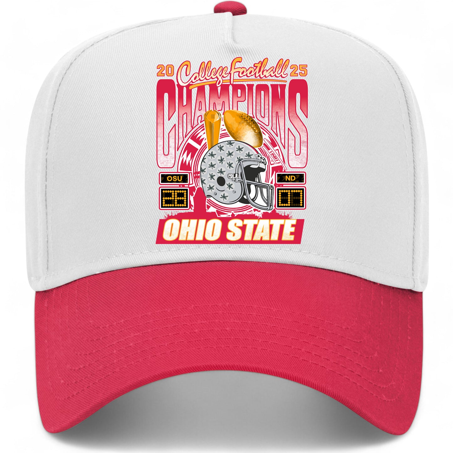 Ohio State Football 2025 Champions Vintage Trucker Hat