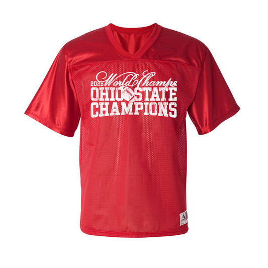 Ohio State Football 2025 Champions Text Jersey