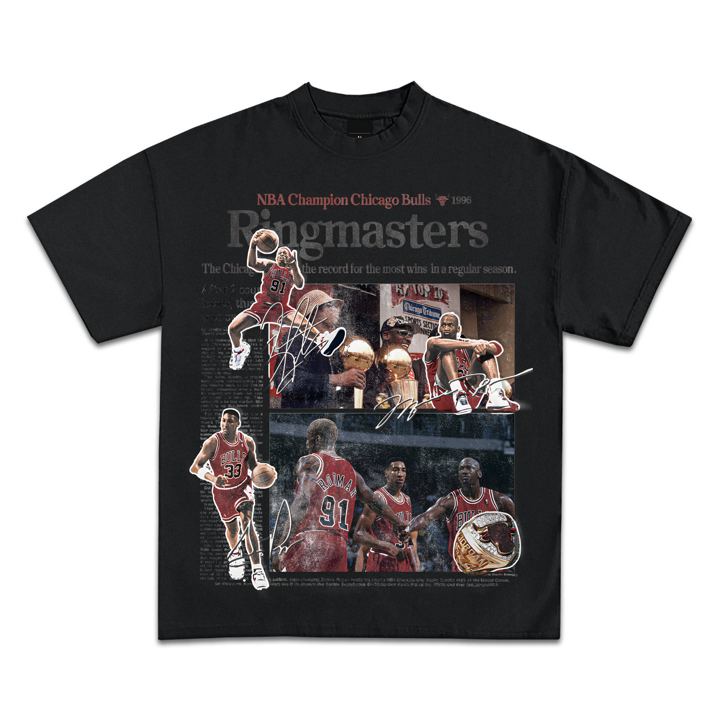 1996 Chicago Bulls Championship Graphic T-Shirt