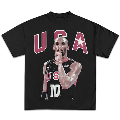 Kobe Bryant Shhh USA Graphic T-Shirt