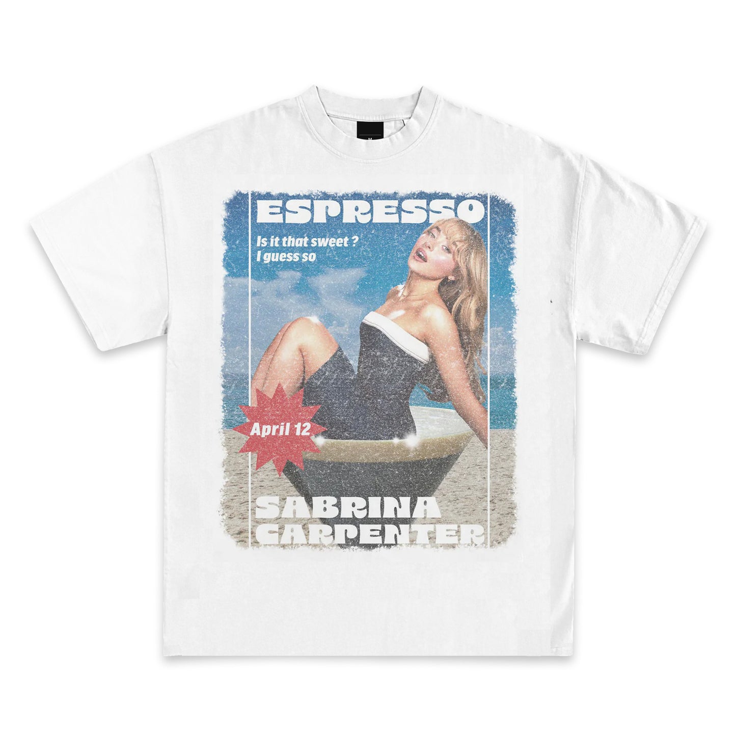 Sabrina Carpenter Graphic Shirt Espresso Short n' Sweet Please Please Please Tour Concert Merch