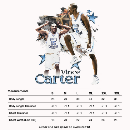 Vince Carter North Carolina Graphic T-Shirt