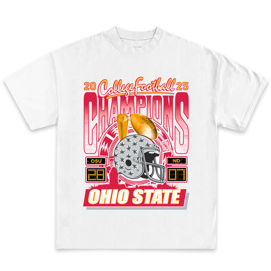 Ohio State Football 2025 Champions Vintage T-Shirt