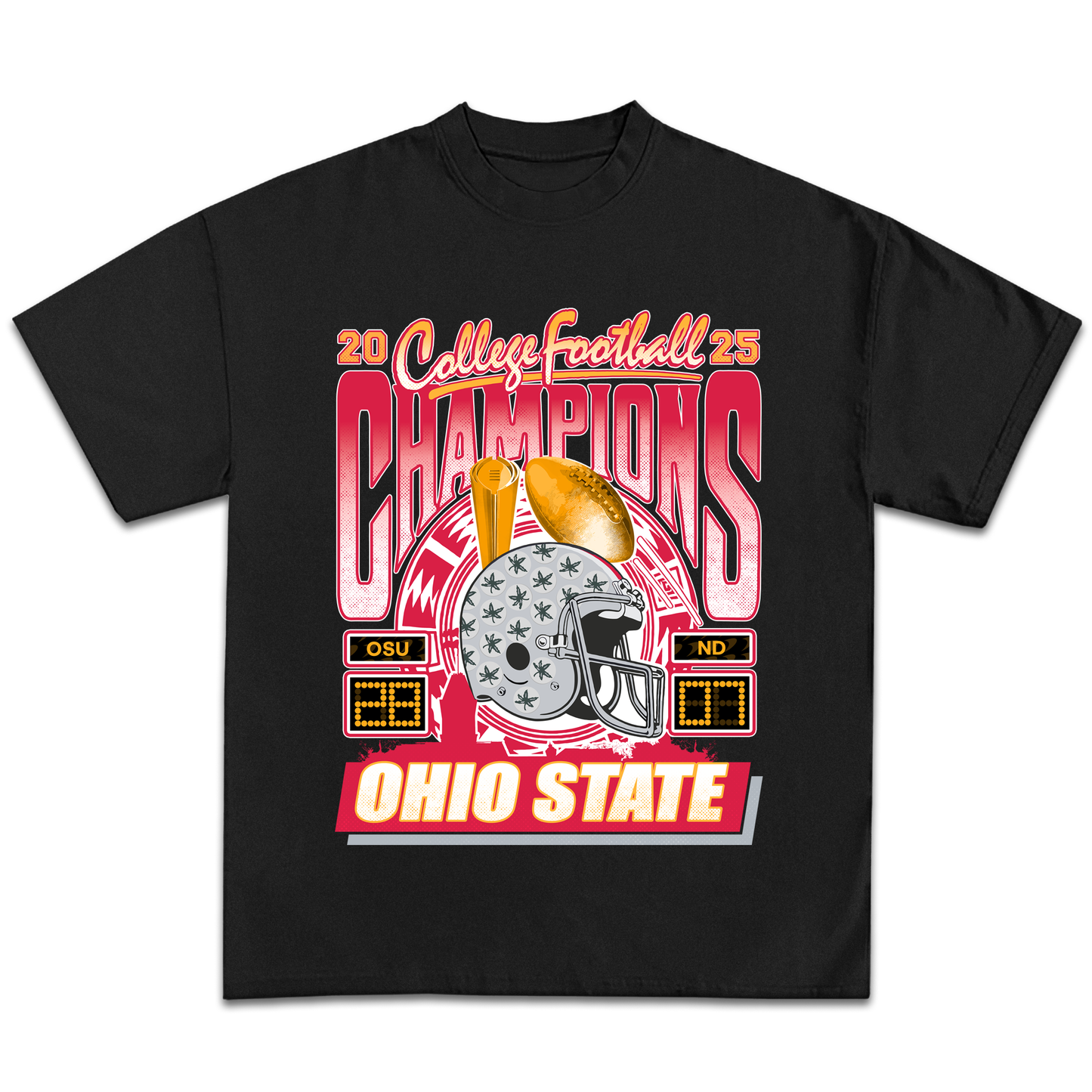 Ohio State Football 2025 Champions Vintage T-Shirt