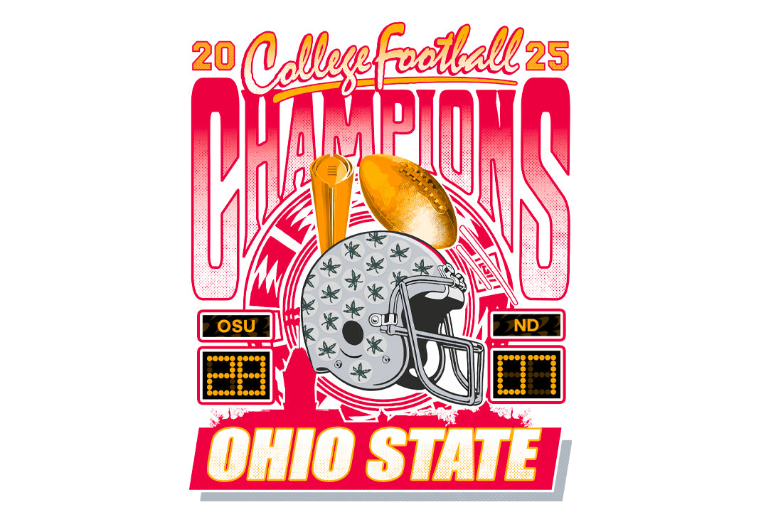 Ohio State Football 2025 Champions Vintage Jersey