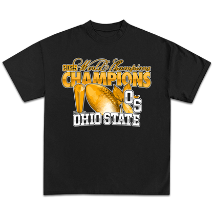 Ohio State Football 2025 Champions Gold T-Shirt